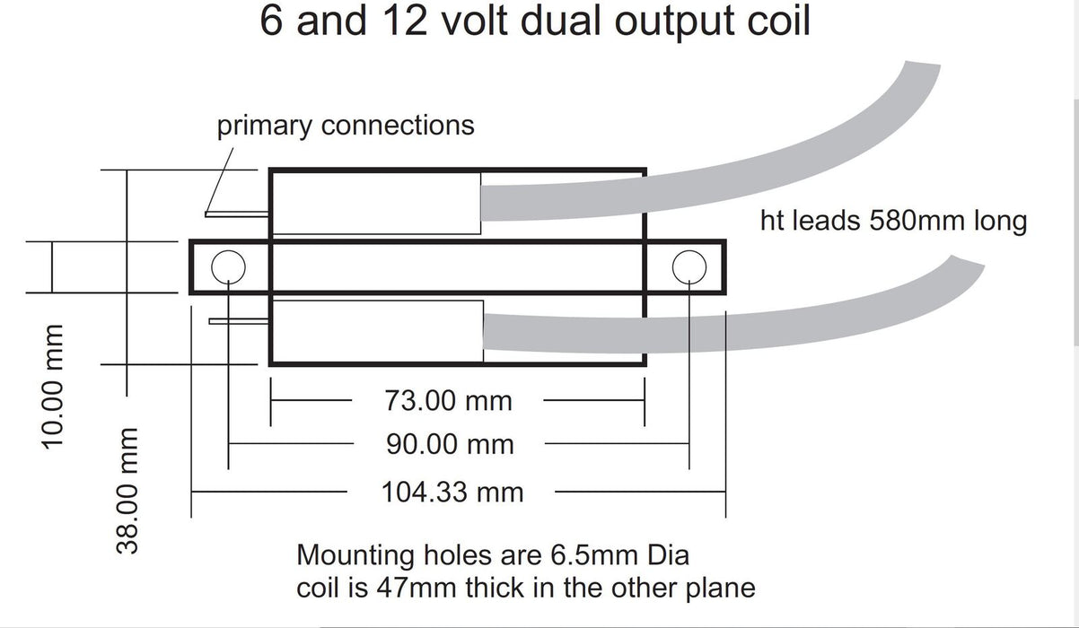 6-Volt Dual Lead Ignition Coil